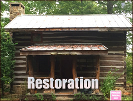 Historic Log Cabin Restoration  Murphy, North Carolina